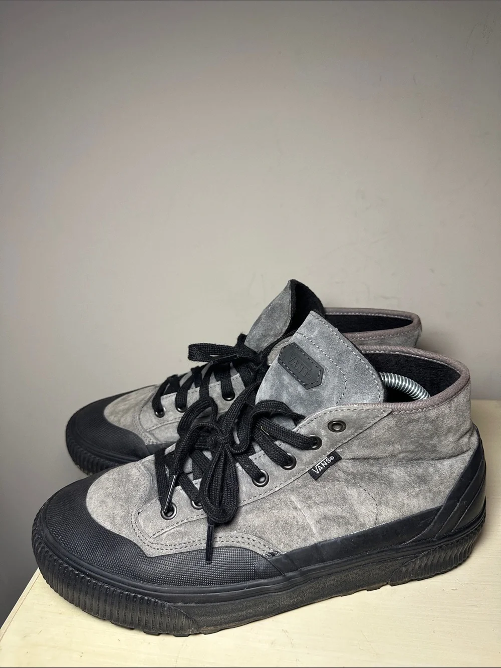 Vans suede gray with black grunge MTE ultra Cush winter boots